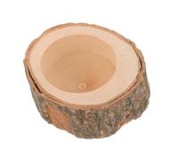 UTHCLO Wooden Small Pet Food Dish Smooth Surface Chinchilla Hamster Rabbit Feeding Bowl Safe Natural Material for Guinea Pigs and Dwarf Hamsters