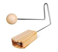 UTHCLO Wooden Vibraslap Percussion Instrument, Portable Latin Musical Instrument for Adults, Handheld Vibraslap Crisp Sound, Sound Plaything for Music Practice and Performance