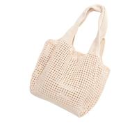 UTHCLO Woven Handbag Beach Tote Bag Aesthetic Crocheted Design for Women Lightweight Hollowed Beach Bag for Travel Shopping and Daily Essentials for Summer Outings