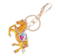 UTHCLO Year Rhinestone Horse Keychain for Women Alloy Chinese Zodiac Pendant with Bling Rhinestone Embellishments Scratch Resistant Finish Versatile Decor for Car Keys Handbag Backpack
