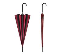 UTHDLM Gothic Pagoda Umbrella, Windproof Waterproof, 16-Rib, Classic Elegant Umbrella for Bride Wedding, Party(Red-Black)