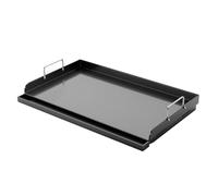 Utheer 25" x 16" Nano-Ceramic Nonstick Griddle for Gas & Charcoal Grills - Universal Flat Top with Grease Groove, Reinforced Ridges & High Sidewalls, Perfect for Healthy Cooking, Parties & Camping