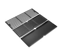 Utheer Cast Iron Grill Grates & Griddle Combo for Char-Griller