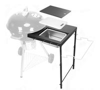 Utheer Folding Grill Table for Weber Kettle 22/18/26 Inch, BBQ Prep Station