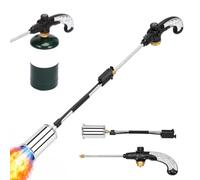 Utheer Portable Propane Weed Torch, 30" Lightweight Blow Torch | Handheld Weed Burner with Adjustable Flame for Weeding, Fire Starter, Garden and Patio Use, For 1LB Propane Tank