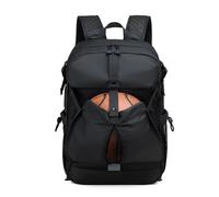 UtiaMiaoGonGo Football Backpack with Ball and Shoes Compartment Large Basketball Bag Backpack for Men Women Fit Volleyball, Soccer, Football, Sports Training Equipment Bags, Black