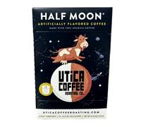 Utica Coffee Roasting Co. Half Moon | Specialty Flavored Medium Roast Ground Coffee | 12 Count, 2.0 Compatible Pods