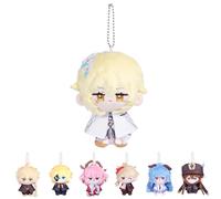 UTIEHD Genshin Impact Plush Keychains, Cute 4-Inch Collectible Doll - Compact Size for Bags and Keys for Fans (Lumine)