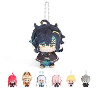 UTIEHD Genshin Impact Plush Keychains, Cute 4-Inch Collectible Doll - Compact Size for Bags and Keys for Fans (Kinich)