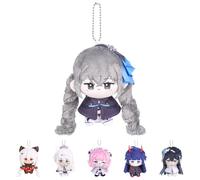 UTIEHD Honkai Impact 3rd Plush Keychains, Cute 4-Inch Collectible Dolls - Compact Size for Bags and Keys for Fans (Bronya)