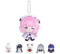 UTIEHD Honkai Impact 3rd Plush Keychains, Cute 4-Inch Collectible Dolls - Compact Size for Bags and Keys for Fans (Elysia)