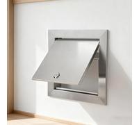Utility Access Door Panel, Lockable 304 Stainless Steel Wall Cover Plate for Attic, Flush Mount Inspection Door, Hidden Access Hatch for Warehouse and Cellar