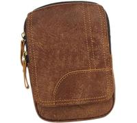 Utility Accessory Leather Outdoor Sports Waist Bag Large Capacity Storage Ideal for School Travel and Daily Commuting