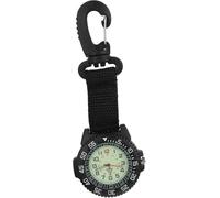 Utility Accessory Zinc Alloy, Glass, Plastic, Nylon Hiking Clip Watch. Multipurpose Functional Design Ideal for School Travel and Daily Commuting