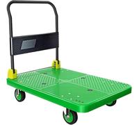 Utility Cart - Folding Flatbed Transport Wagon for Easy Moving and Storage, Versatile Platform Trolley for Home, Garden, and Events