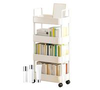 Utility Cart | Rolling Cart | Storage Cart | Utility Trolley, Compact Rolling Cart, Metal Rolling Storage Cart, Kitchen Trolley on Wheels, Rolling Cart with Handles for Home Use