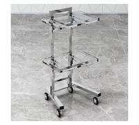 Utility Cart with Wheels - Folding Organizer for Bedroom and Salon Storage, Versatile Rolling Storage Solution for Home and Professional Use