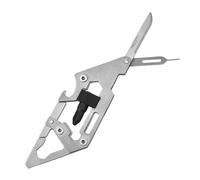 Utility Clip Multi Tool - 3.62 x 1.3 Inch Stainless Steel Heavy Duty Gear Hook Heavy Duty Gadget Handy Survival Accessory | Outdoor Tools for the