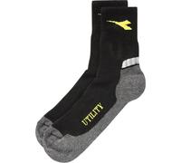 Utility Diadora Cotton Summer Socks Black Dark Gull Grey