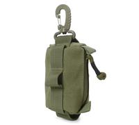 Utility EDC Pouch Bag, Tactical Keychain Coin Purse Molle Pouch Compact Accessories with Carabiner for Sport Hiking Camping