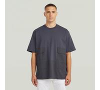 Utility Fabric Mix T-Shirt - Grey - Men XXL