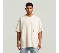 Utility Fabric Mix T-Shirt - White - Men XL