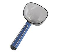 Utility Ice Scoop - Clear Food Safe Scooper, Kitchen Tool with Scale, Innovative Sealing Design, Multi-Purpose Flour Scoop for Canisters, Baking Powder, Sugar, Rice, Dry Goods Storage