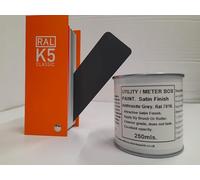 Utility & Meter Box Paint Satin Finish Brush / Roller Applied 13 Colours 4 Sizes (250ml, Anthracite Grey RAL 7016)