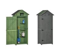 Utility Outdoor Small Wooden Shed: Green