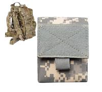 Utility Pouch - Long Lasting Durability, Utility Bag with Hook and Loop, Admin Pouch Dump Drop Poouch | Men Waist Bag Gadget Organizer for Phone Pack Nylon Poouch for Men Fishing Hiking, ACU, Consulte