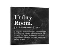 Utility Room Definition Dictionary Word Meaning Canvas Wall Art 12x12in Sayings Canvas Pictures Artwork Posters Ready to Hang Modern Wall Paintings for Bedroom Living Room Kitchen New Home Decor