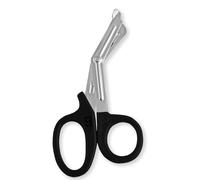 Utility Scissors Trauma Shears, Titanium Bandage Shears Bent Stealth tuff Cut Emergency Room First Aid Scissors, Bandage Tuff Cut for Nurses Paramedics Doctors Students (Black, 6 Inches(15cm))