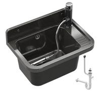 Utility Sink Granitan Paron For Laundry, Boiler Room, Garage With Faucet And Trap 1Set