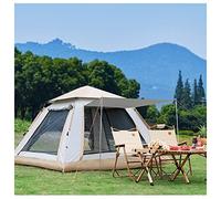 Utility Tents 4 People Double Doors and Four Windows, Tents Waterproof Advanced Stable Waterproof Tents for Camping for Camping, Hiking, Mountaineering Hello