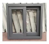 Utility Window with Sash Lock & Detachable Screen, Flush Mount Replacement for Basement, Aluminum Frame & Tempered Glass