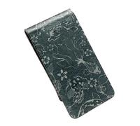 UtilityNest Money Clip with Japanese Koi Fish in Seigaiha Waves, Laser Annealed Stainless Steel, Symbol of Strength & Resilience, Made in The UK, Unique Gift with A Light-Reactive Design