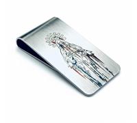 UtilityNest Money Clip with Virgin Mary Artwork, Our Lady of Guadalupe Inspired Design, Slim Cash Clip for Notes and Cards, Pocket Friendly Minimal Carry, Meaningful Gift (with Gift Box)