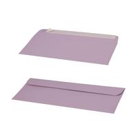 UTILIZENMALL 15 Pack #10 Business Envelopes Self Seal, 24.1 x 10.5 cm Coloured Letter Envelopes for Office, Mailing, Checks and Invitations（Lilac Purple）