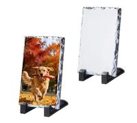 UtiliZenMall 2 Pack Slate Sublimation Blanks 10x15cm | Photo Frame Plaque for Heat Press | DIY Personalized Gift, Memorial, Pet Tribute | Stone Slate for Thermal Transfer