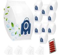 UTIZ 10 Pack Vacuum Cleaner Bags With Miele Classic C1, Complete C1 C2 C3, S227 S240, S270, S400, S400i, S600, S800, S2, S5, S8, for Miele Hoover Bags, with 4 set Air Filter and 5 Red Fresheners