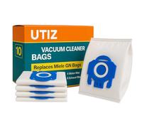 Utiz 10x Hoover Bags for Miele Type GN Complete C3 C2 Classic C1 S8000 S5000 S2000 S800 S600 Series Vacuum Cleaner Alternative to 9917730 12281680 Includes 2 Motor & 2 Exhaust Filter