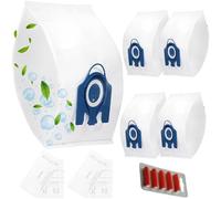 UTIZ 5 Pack Vacuum Cleaner Bags With Miele Classic C1, Complete C1 C2 C3, S227 S240, S270, S400, S400i, S600, S800, S2, S5, S8, for Miele Hoover Bags, with 1 set Air Filter + 5 Fresheners RED