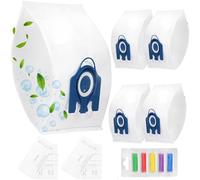 UTIZ 5 Pack Vacuum Cleaner Bags With Miele Classic C1, Complete C1 C2 C3, S227 S240, S270, S400, S400i, S600, S800, S2, S5, S8, for Miele Hoover Bags, with 1 set Air Filter + 5 Fresheners Rainbow