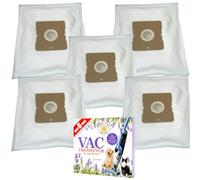 UTIZ Dust Bags for AmazonBasics VCB43B1-70EUK Cylinder 3.0L Vacuum Cleaner (Pack of 5+ 6 Disk Fresheners Lavender)