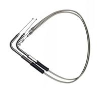 UTJUYFCGF Motorcycle Lengthened Extend Throttle Cables Line For Iron XL 883 1200 Dyna Softail Fat Boy Road King