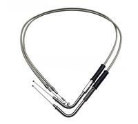 UTJUYFCGF Motorcycle Lengthened Extend Throttle Cables Line For Iron XL 883 1200 Dyna Softail Fat Boy Road King