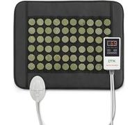 UTK 19 x 15 Inch Jade Stone Far Infrared Heating Pad for Back, Abdomen, and Leg Pain Relief with Smart Remote Controller, Carry Bag, and Chair Strap