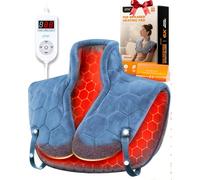 UTK Far Infrared Neck and Shoulder Heat Pad, Gifts for Women, 30s Fast Heat, Up to 70°C, 6X Deeper Pain Relief, 0.87KG Heating Pad with Shoulder Strap, More Fit, Ideal Christmas Gifts for Women Men