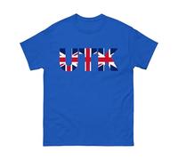 UTK Union Jack T-Shirt - Unite The Kingdom British Flag Tee - Unity Patriotic UK Pride Shirt for Men Women Unisex Kids Adults Top (Royal, XL)