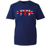 UTK Unite The Kingdom British Flag Graphic T-Shirt - Show Your UK Pride 13 September Top Union Jack Design, Perfect for Patriotic Marches and Rallies (Navy, M Years)